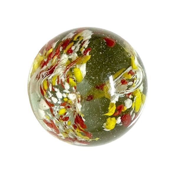 VTG Handblown Art Glass Paperweight MCM 106 Bubbles Boho - Picture 4 of 6